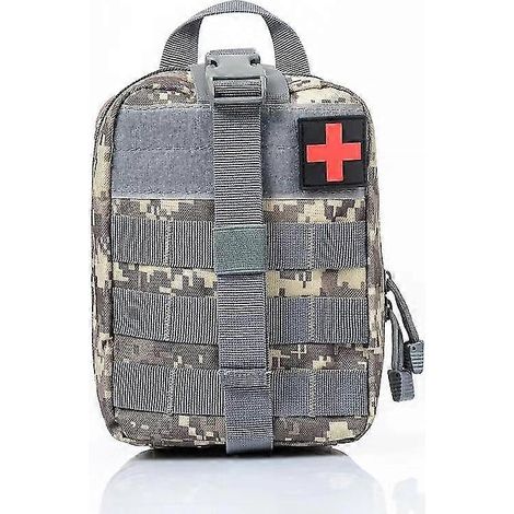 Tactische medische tas, accessoiretas, tactische heuptas, camouflage multifunctionele tas, outdoor bergbeklimming survivaltas (1 stuk) grijs