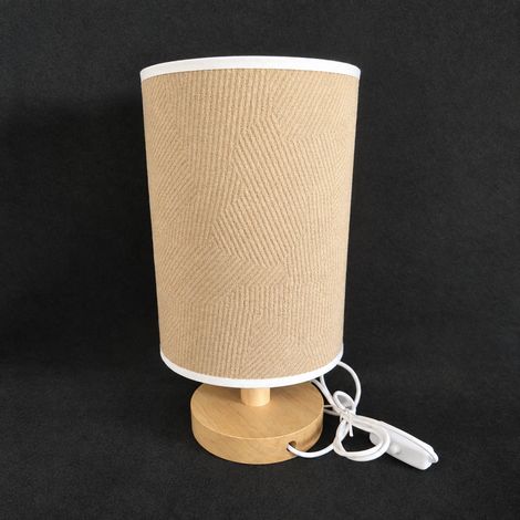 Lampe de chevet marron coton, USB direct avec télécommande 16 couleurs, changement de couleur, réglage de la luminosité 130 × 130 × 250 cm 500 g – Livraison gratuite (1/3)