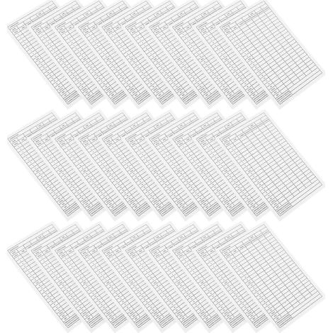 30 cartes de score de golf en papier couché, outils d'enregistrement des scores (1/5)