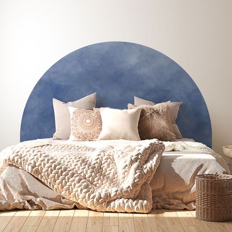 Stickers tête de lit - Couleur tendance - 160 x 130 cm - Pour lits (120 à 140 cm) - Adhésif MAT (1/2)