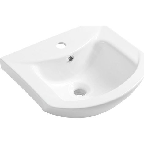 Aqualine Zero - Meuble lavabo 46x40 cm, 1 point d'amorçage, blanc 6045 (1/5)