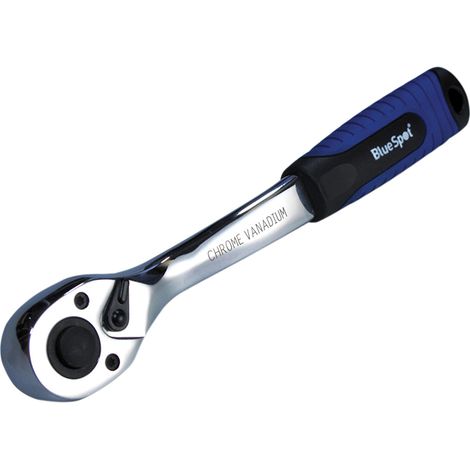 Blue Spot Tools 1/2" Drive Soft Grip Ratchet (72 Teeth) (1/2)