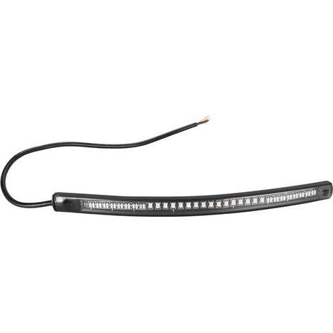 Adatto per strisce luminose a LED flessibili da 7,68 pollici con 48 LED, utilizzabili su motociclette, come luci posteriori, luci dei freni e indicatori di direzione.