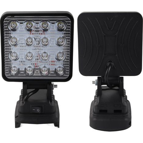 Kabellose LED-Arbeitsleuchte, betrieben mit einem 18-V-Lithium-Akku, superhelle Außenleuchte, Sicherheitsleuchte, Scheinwerfer für BL1830, 1840, 1850 (1/5)
