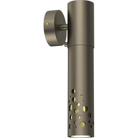Applique tube doré titane Altro Buble 1xGU10 Luminex