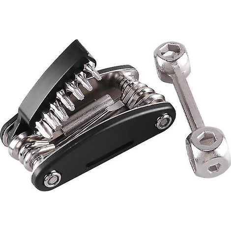 Clé multifonctionnelle de réparation de pneu de réparation de vélo pliable 20 en 1 + clé à os Combinaison d'entretien (1/3)