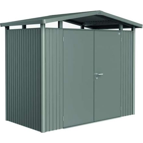Casetta Panorama Misura P1 grigio quarzo metallizzato con porta a due battenti