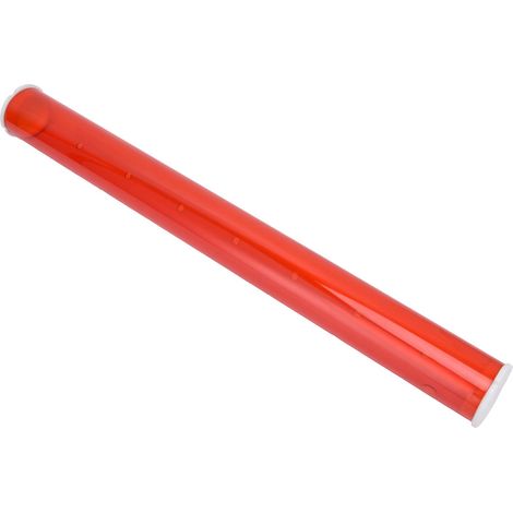 Mangeoire à oiseaux à long tuyau rouge transparent pour extérieur, tube d'alimentation pour oiseaux sauvages p (1/5)
