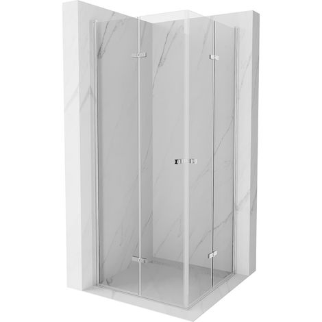 Mexen Lima Duo cabine de douche pliable 70 x 70 cm, transparent, chromé - 856-070-070-02-00 (1/5)