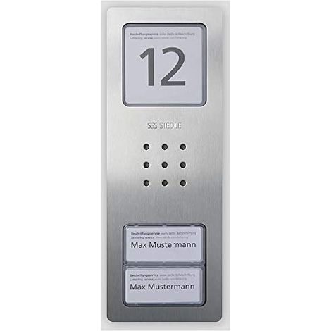 SIEDLE CA 850-2 E AUDIO-TÜRSTATION COMPACT, EDELSTAHL GEBÜRSTET 210008734-00
