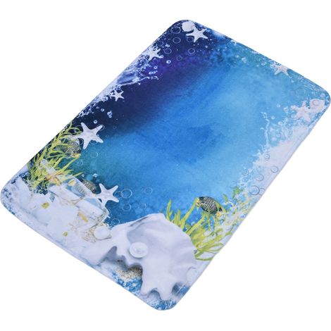 Tapis de sol de salle de bain antistatique en flanelle antidérapante 60 x 180 cm (1/5)