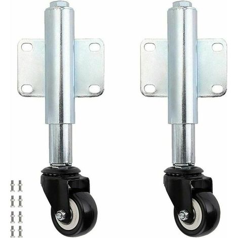 Roue de portail roulant 6cm – Capacité de charge 50kg – Montage facile avec plaque universelle – Pour portails en bois et clôtures (1/5)
