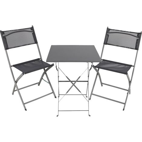 3tlg Bistroset Gartenmöbelset Anthrazit-MGM6000G-3tlg (1/5)