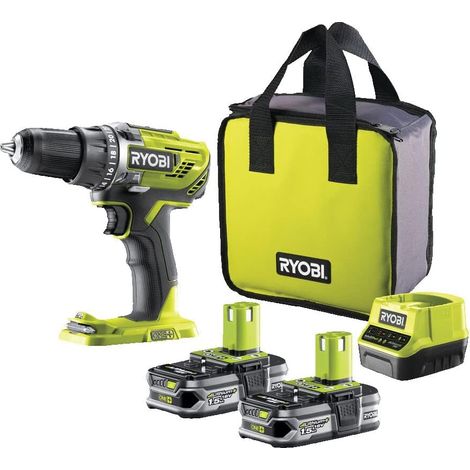 Perceuse Visseuse Sans Fil 18V ONE+ R18DD3-215S – 2 Batteries 1.5Ah + Chargeur – Mandrin 13mm, 2 Vitesses, 24 Positions, Idéale Bricolage, Bois, Métal, Visseuse Puissante et Compacte (1/5)