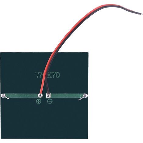 0,7 W 1,5 V Mini-Solarpanel, tragbar, DIY-Ladegerät für 1,2-V-Batterien mit Kabel, 70 x 70 mm (1/5)