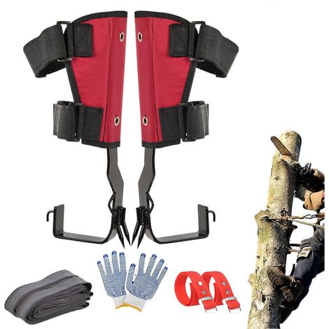 Set di attrezzi per arrampicata sugli alberi con imbracatura regolabile per arboricoltori e per il taglio della frutta (1/5)