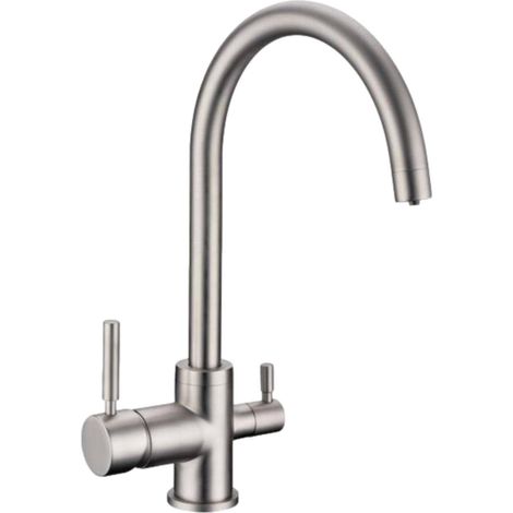Robinet De Cuisine Mitigeur 3 Voies Esla Nickel (1/5)