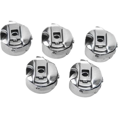 Dailygoody Porta-spoline per macchine da cucire, in acciaio inossidabile, resistenti e pratici, set di 5 porta-spoline per uso industriale. (1/5)