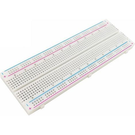 10 Stück 830-Loch-Steckplatinen aus ABS, 830-Punkt-Steckplatinen, lötfrei, für DIY-Elektronikprojekte (1/5)
