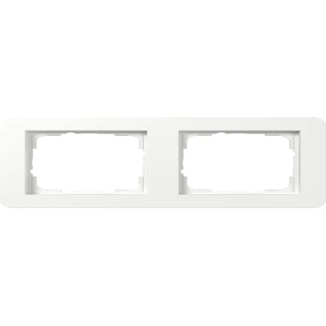 Gira Abdeckrahmen 2f Gira E1 Reinweiß m [0212151], 0212 151