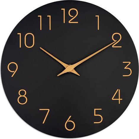 Horloge murale sans cadre - Décoration d'horloge de style minimaliste moderne (1/3)