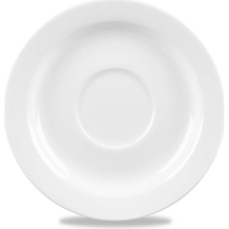 Soucoupe Profil Blanc - 128mm - Finedine (1/5)