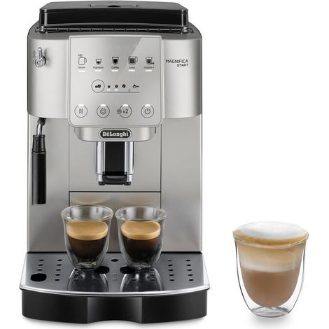 Delonghi – Cafetière à dosettes entièrement automatique – Broyeur intégré – 15 bars – Réservoir 1,8 L – 5 programmes – ECAM22031SSB (1/6)