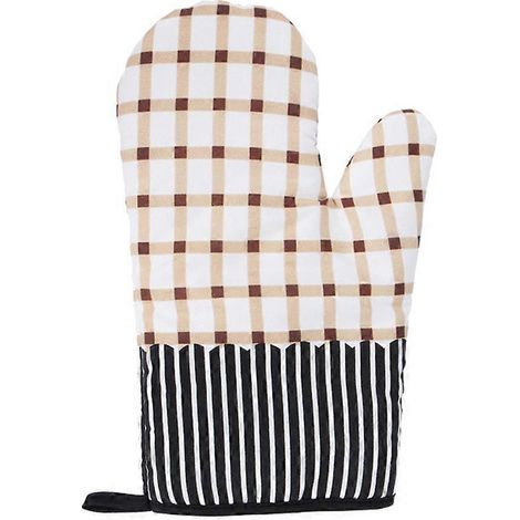 Maniques, gants de cuisine en silicone, gants de cuisine en coton, gants de cuisine-25.5X13X3CM (1/3)