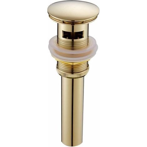 Tapón de desagüe emergente retro Ulisem con orificios de rebosadero pulidos (1/4)