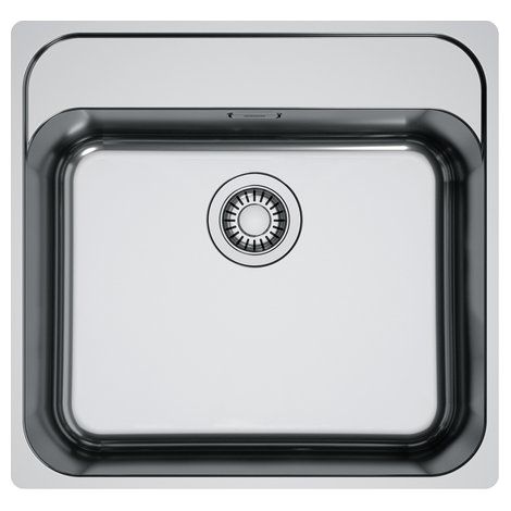 Franke Smart SRX 210-50 TL. Tipo di lavello: Lavello montato su piano, Forma del lavandino: Rettangolare, Materiale del lavandino: Acciaio. Larghezza: 530 mm, Profondità: 510 mm, Alt... - 127.0704.667