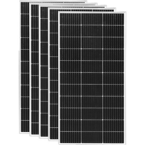 Solarmodul aus starrem Glas, maximale Leistung 1200 W, Wirkungsgrad 24 %, Abmessungen 1045 × 550 × 25 mm (1/2)