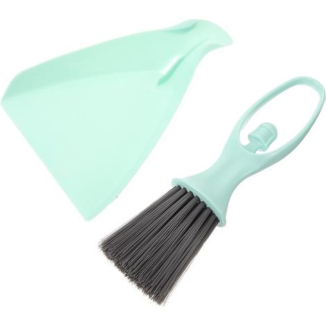Mini Broom and Dustpan Set for Small Animals, Handheld Portable Cleaning Brush with Dustpan, Light Blue Small Cage Sweeping Tool for Hamsters, Rabbits, Chinchillas, and Guinea Pigs