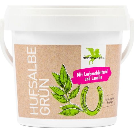 Confezione 1 kg: Grasso per zoccoli verde PARISOL con vaselina e olio essenziale d'alloro