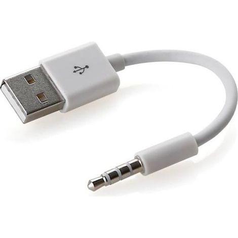 USB-3,5-mm-Adapterkabel mit Synchronisierungsanschluss und Ladefunktion für Apple iPod Shuffle (3. bis 7. Generation) (1/5)