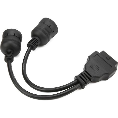 29,5 cm LKW-Diagnoseadapterkabel, 16-poliger OBD2-Buchsenstecker auf 9+6-poligen Scanner (1/5)
