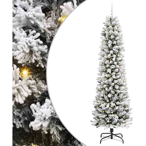 Árbol de Navidad artificial Blanco 240 cm PVC, Metal y Plástico vidaXL (1/5)