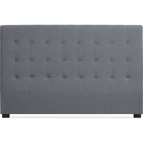 Tête de lit Luxor 180cm Tissu Gris (1/3)