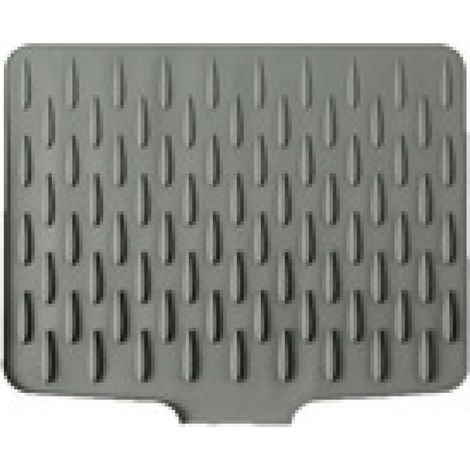Tapis de cuisine en silicone motif goutte d'eau, résistant à la chaleur, antidérapant, sans BPA, imperméable, séchage rapide, lavable au lave-vaisselle (40 x 32 cm) (1/5)