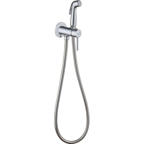 kielle Oudee - Set miscelatore monocomando ad incasso con doccetta bidet, cromo 10402200 (1/5)