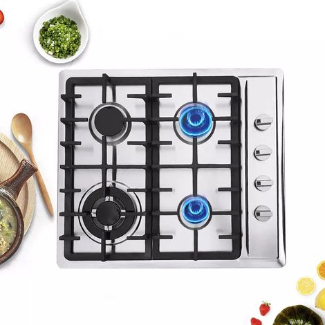 23in 4 brûleurs Cuisine Cuisine à gaz Cuisinière encastrée Top Table de cuisson à gaz LPG/NG (1/5)