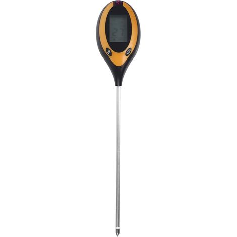 CCYKXA Bodenmessgerät für pH-Wert, Temperatur, Feuchtigkeit und Licht, ABS und verzinkter Stahl, Bodenanalyse für Blumentöpfe, Garten und Sukkulenten (1/5)