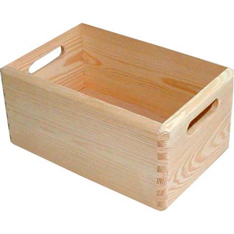 Stapelbox Holz Gr. S 30 x 20 x 13,5 cm Holzbox Aufbewahrungsbox Box