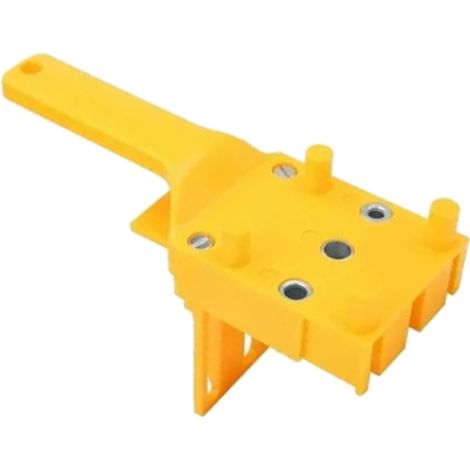 Outil de perçage et de positionnement pour planches de bois jaunes 8PC, foret à trou droit, outil de perçage et de positionnement, assemblage à queue d'aronde pour bois rond. (1/4)
