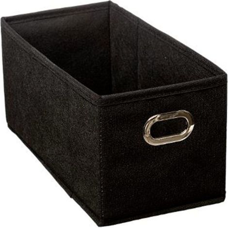 Boîte de Rangement Pliable "Nell" 15x31cm Noir (1/2)
