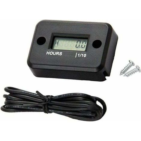 Affichage LCD Compteur horaire numérique Minuterie de jauge pour Quad Moto Motoneige motocross pit bike tondeuse à gazon tracteur camion