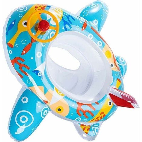 Flotteurs de natation pour bébés, radeaux flottants gonflables pour sièges de sécurité, jouets de fête sur la plage, anneaux de natation pour enfants de 1 à 5 ans (1/4)