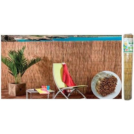 TrAdE Shop Traesio - Set 2pz Arella Con Cannette In Bambu' 100x300cm Canniccio Ombra Recinzione Giardino 03775 - (1/5)
