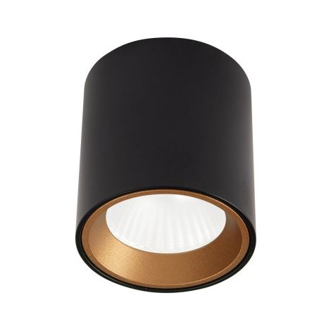 Spot soffitto tondo nero LED 7W 3000K Maxlight TUB