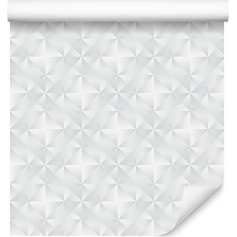 Papel pintado moderno con estampado geométrico para salón y dormitorio, 50x1000 cm. (1/5)