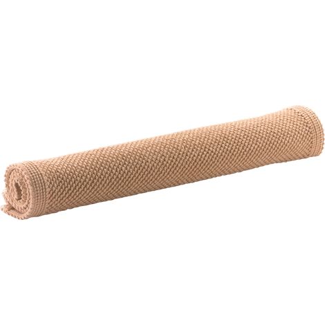 VIVARAISE - Tapis de bain beige Vivaraise - 54 x 110 cm - 100% coton (1/3)